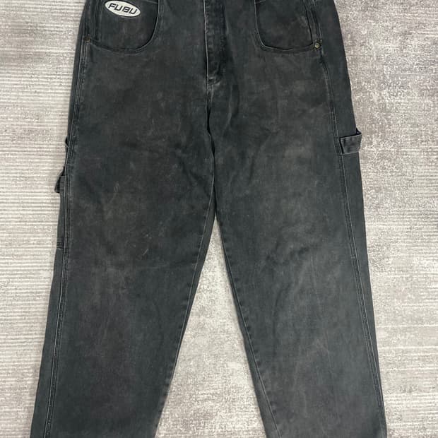 90s old school FUBU 흑청카펜터