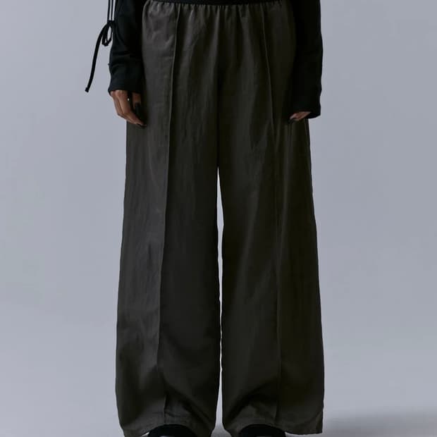 트리밍버드Banding Nylon Pants [ Khaki Brown ]