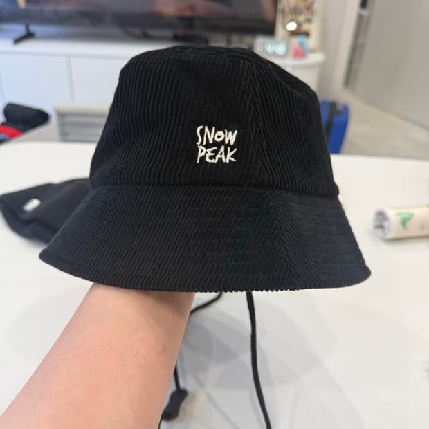 스노우피크 캠피코듀로이 햇 벙거지 버킷햇 블랙