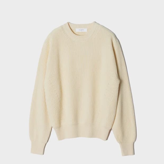 퍼스트플로어 데일리 코튼 풀오버 니트