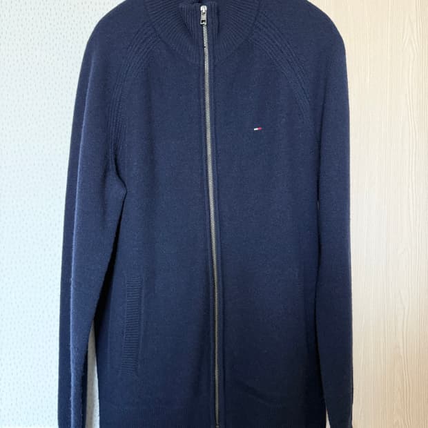 타미힐피거 집업 울니트 네이비