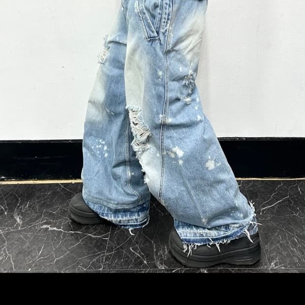 아더에러 24ss 데미지드 데님