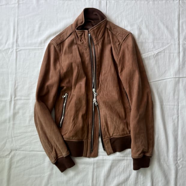  ▫️Ships Jet Blue Leather Jacket