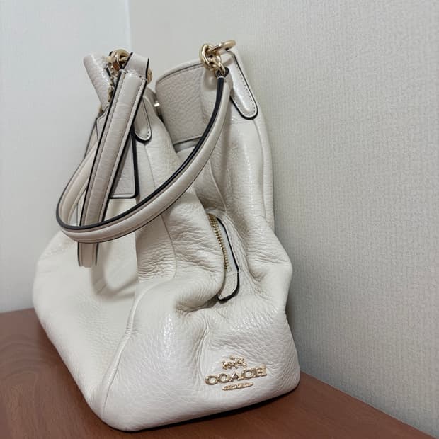 코치 (coach) 메디슨 토트백 핸드백 숄더백 아이보리 화이트 가방
