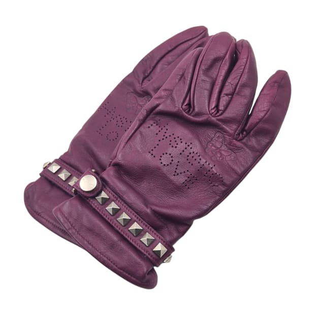 05s 히스테릭글래머 퍼플 레더 스터드 장갑