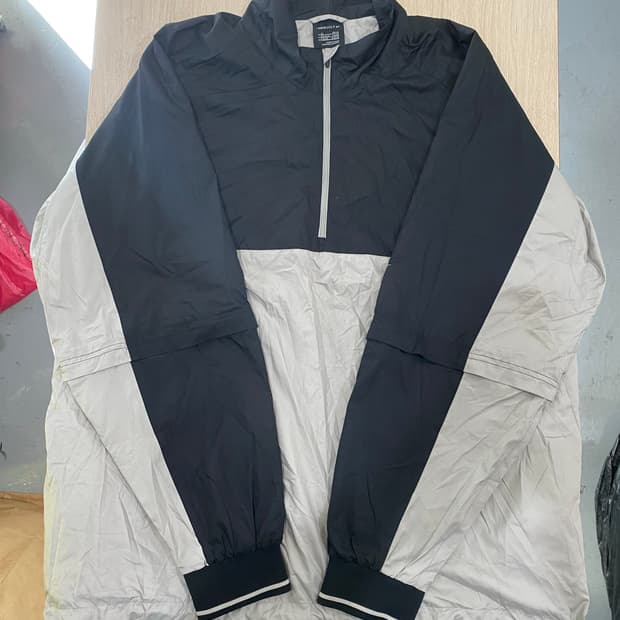 나이키 골프 블랙/아이보리 아노락 바람막이 (xl)