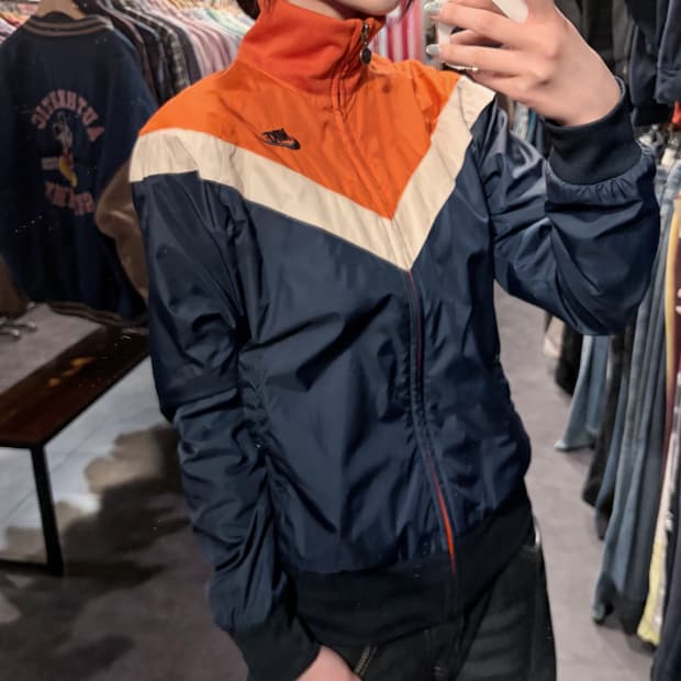 [IM] Nike 나이키 오렌지 배색 바람막이