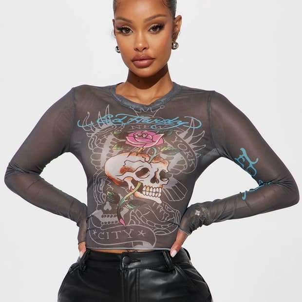 [새제품] 에드하디 씨쓰루 롱슬리브 긴팔티