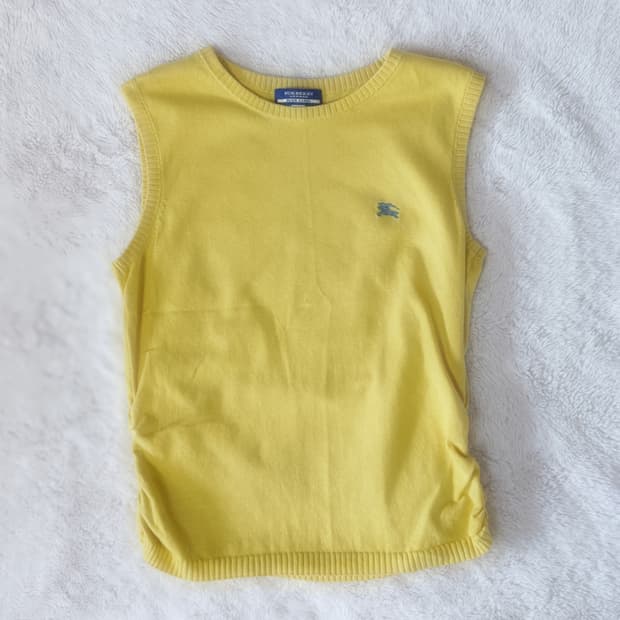 Burberry 버버리 블루라벨 셔링 핀터깔 니트 조끼