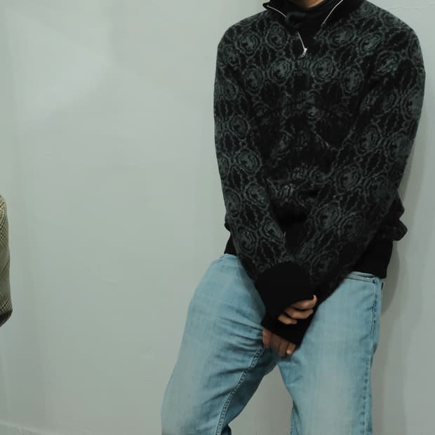 80s CDGH zip cardigan