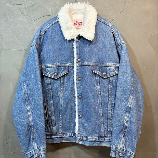 [M] LEVI's 리바이스 USA 빈티지 데님 쉐르파 자켓