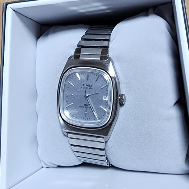 타이맥스 1983 e라인 실버 34mm