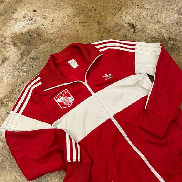 아디다스 페루 레드 져지 트랙탑 95