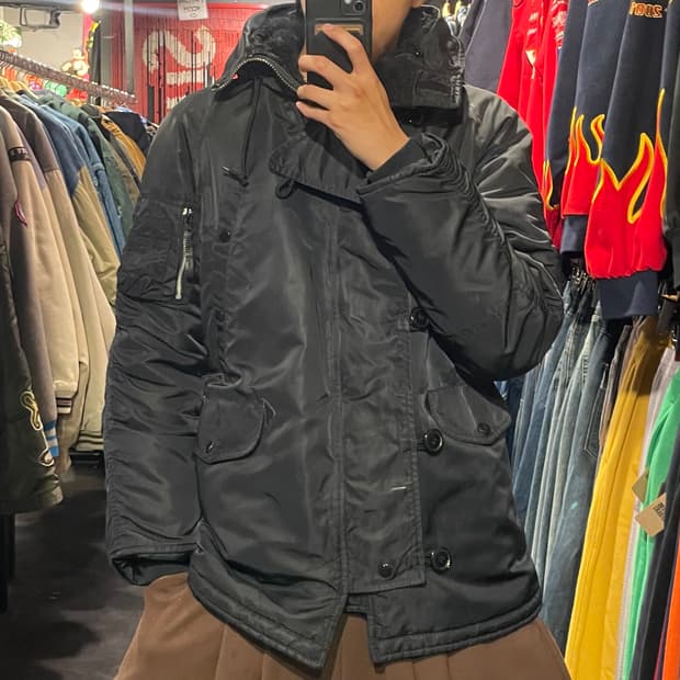 [IM] ALPHA 알파인더스트리 블랙 패딩 