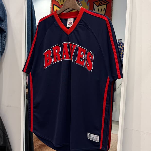 00s True Fan MLB 애틀랜타 브레이브스 베이스볼 웜업 저지