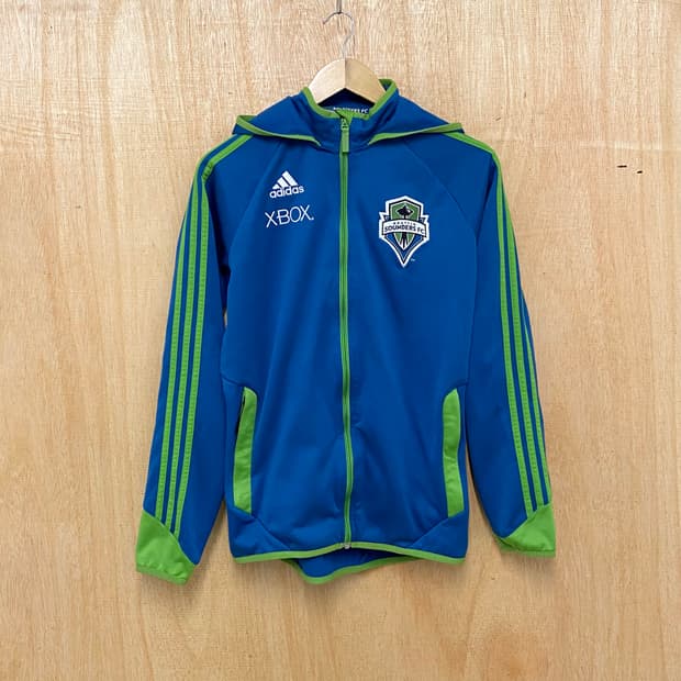 ADIDAS seattle sounders hooded jersey