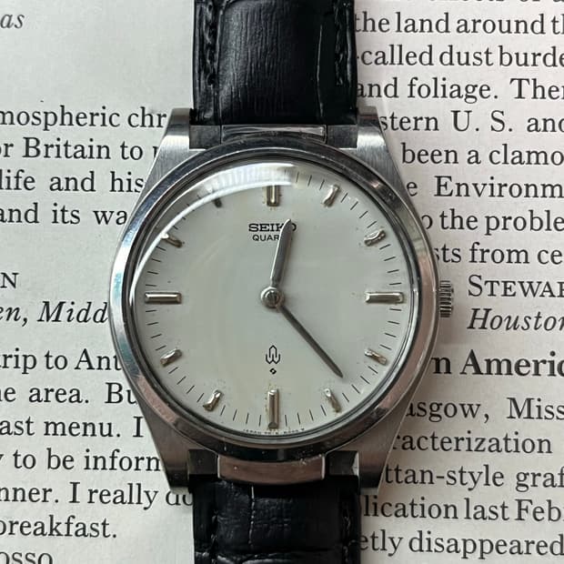 맹인용 세이코 쿼츠 빈티지 시계