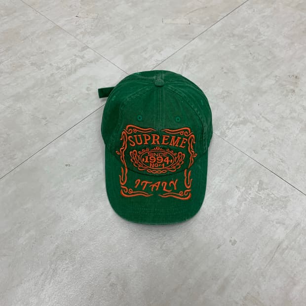 Supreme green cap