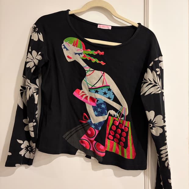 빈티지 긴팔 티