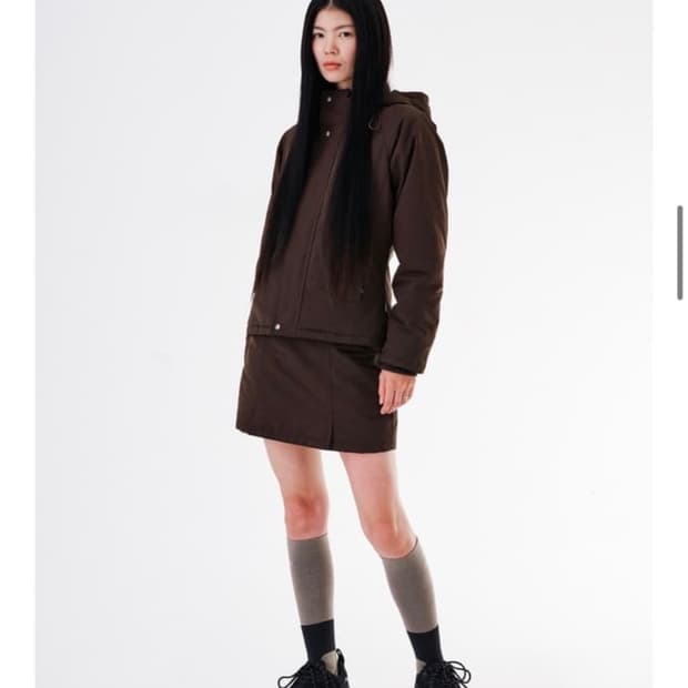 웰빙익스프레스 파카 패딩 브라운 