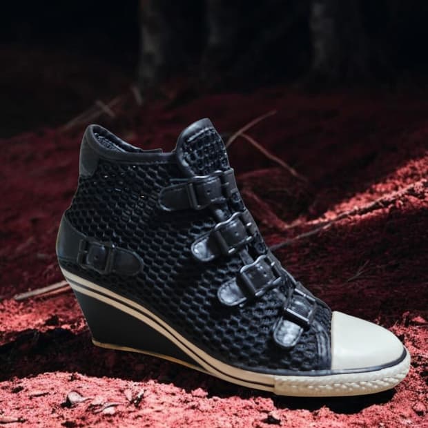 무료배송ㅣASH 아쉬 GOSSIP 웨지힐 스니커즈 | 35 M | 올블랙