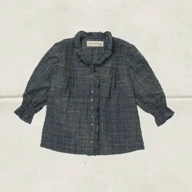 비아플레인 블라우스