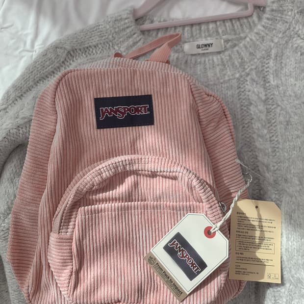 새상품 잔스포츠 하프 파인트 코듀로이 미스티 로즈 핑크 백팩