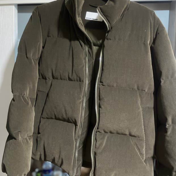 BESLOW STANDARD 코듀로이 숏 패딩 올리브 XL