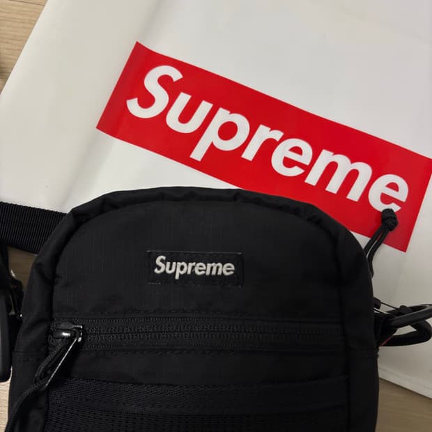 슈프림 코듀라 스몰 숄더백 + 쇼핑백 Supreme 17ss
