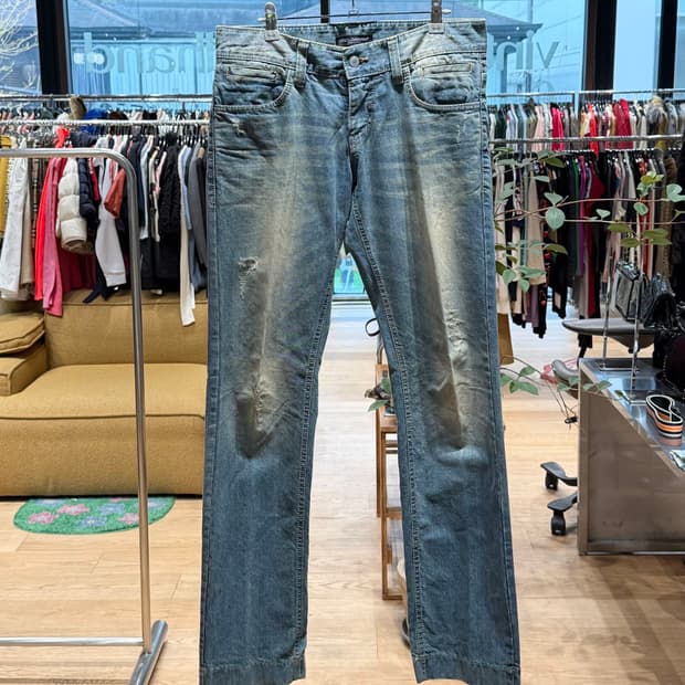 돌체앤가바나 데님 빈티지 워싱 팬츠 