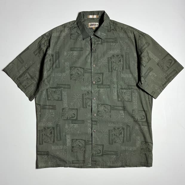 Selected 00's CAMPIA 페이즐리 하와이안 반팔셔츠R2401