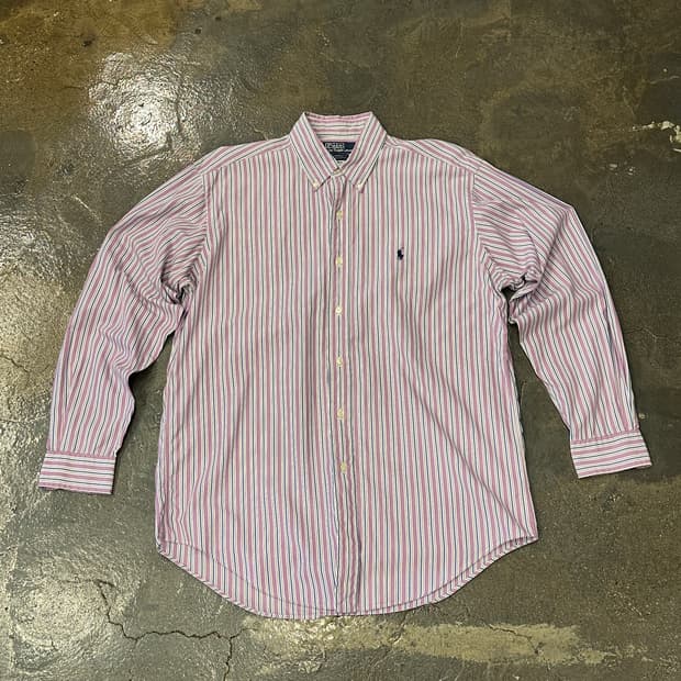 폴로 랄프로렌 스트라이프 셔츠 L