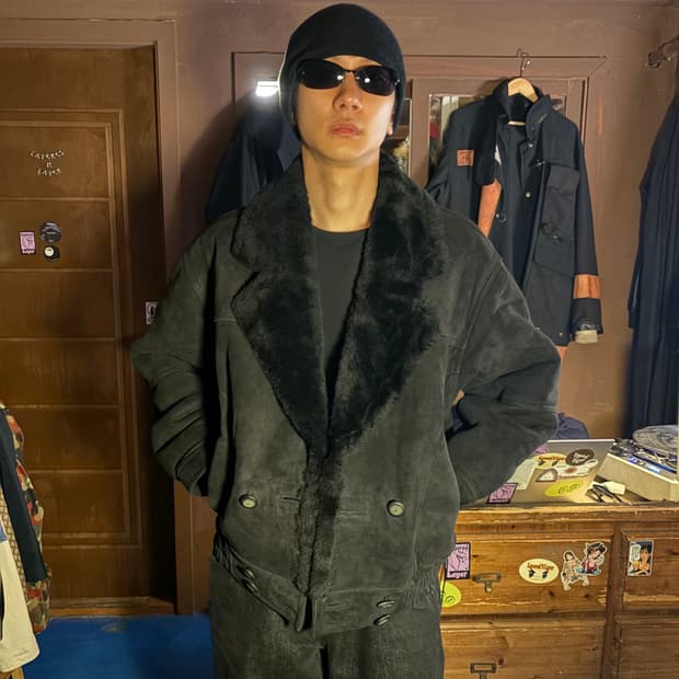 FRONTLINE LAMB LEATHER SHEARLING JACKET