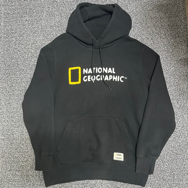 (110) 내셔널지오그래픽 블랙 후드티