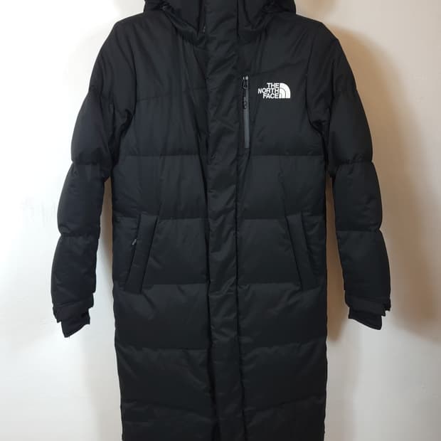 노스페이스 매장정품 덕다운후드롱패딩 85 XS(85-90) 새제품급