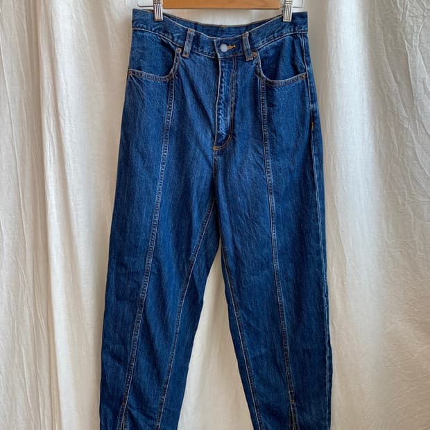 GU 하이웨이스트 진청팬츠(L)