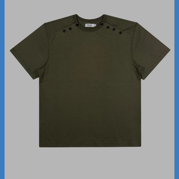 [Size:01] Huey DOUBLE SIDE BUTTON HENRY