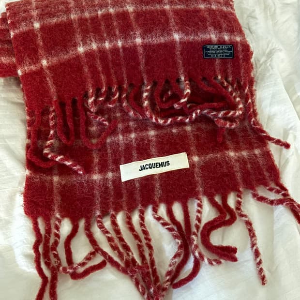 자크뮈스 자카드 체크 머플러