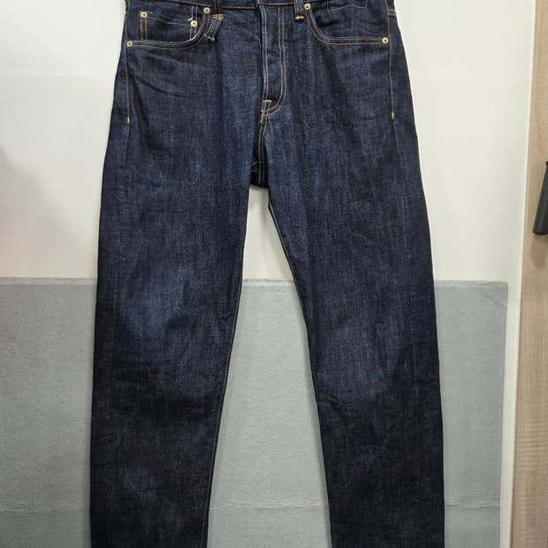 R13 로우 스트레이트 셀비지 데님 32 Made in Japan