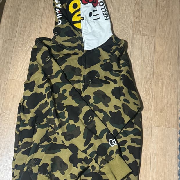 키티 베이프 후드집업 빈티지 L