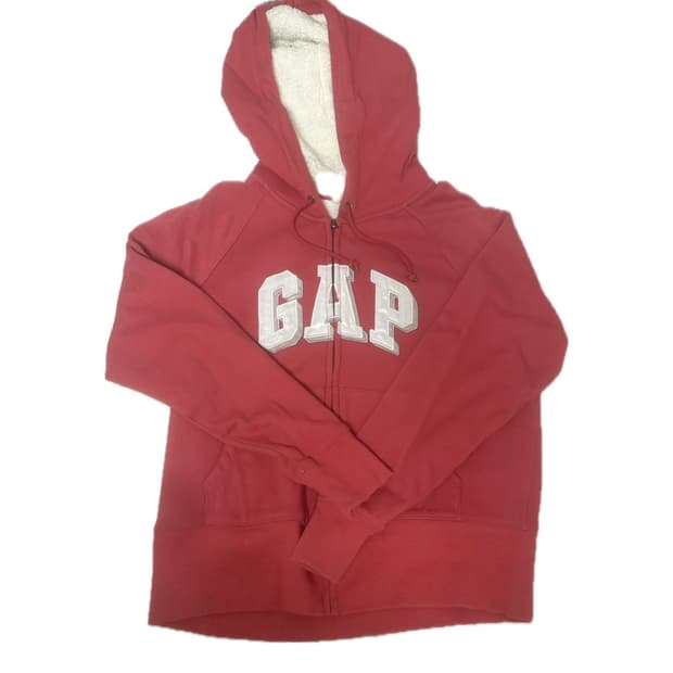 GAP 딸기우유 기모 후드 집업