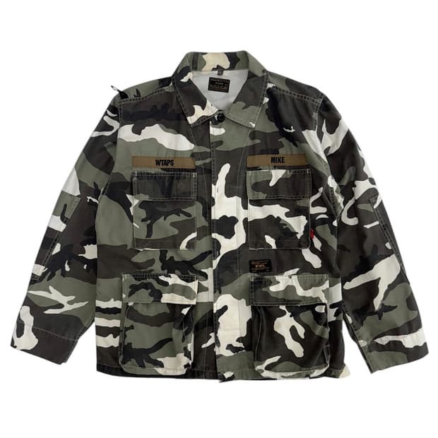 더블탭스 16SS 정글셔츠 자켓 카모