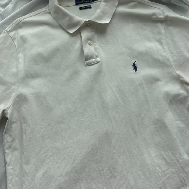 폴로 랄프 로렌 남성 커스텀 슬림핏 메시 폴로 셔츠