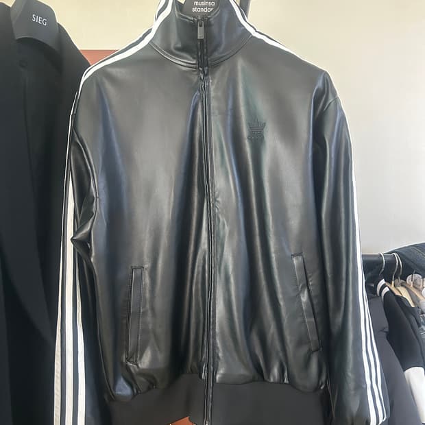 [L] 아디다스 포우 레더 파이어버드 트랙수트 자켓 L 사이즈