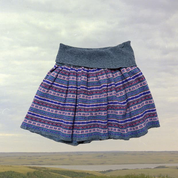 노르딕 울 레이어드 스커트