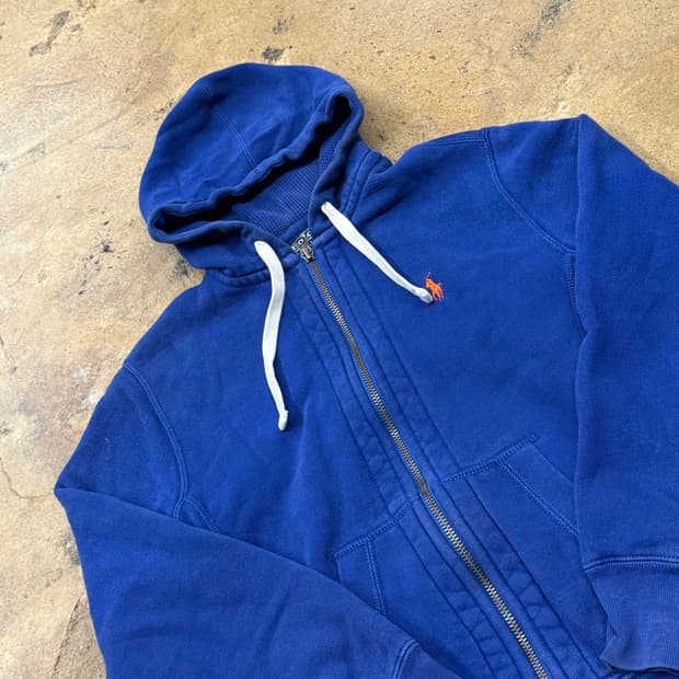 폴로 랄프로렌 블루 후드집업