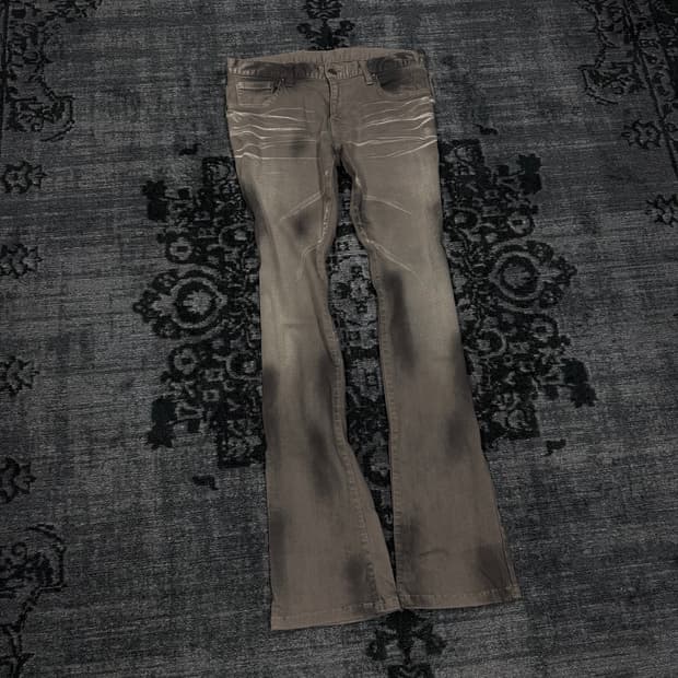 Tornado mart dark washing grey flare den