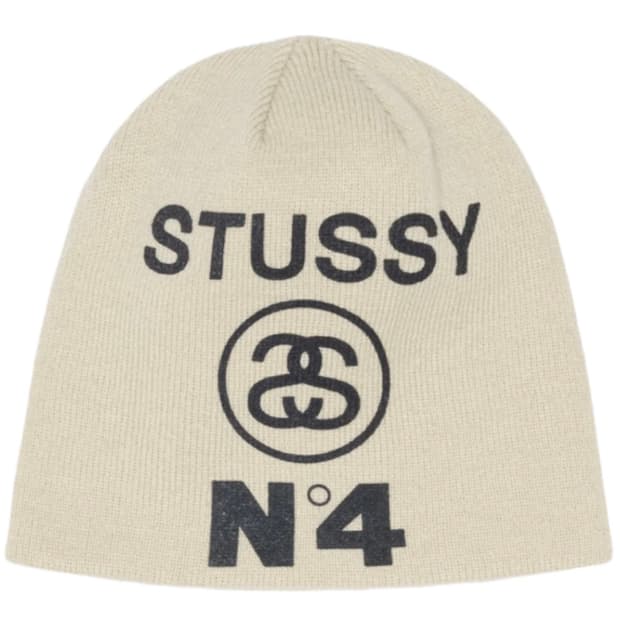 스투시 비니 넘버4 본 컬러