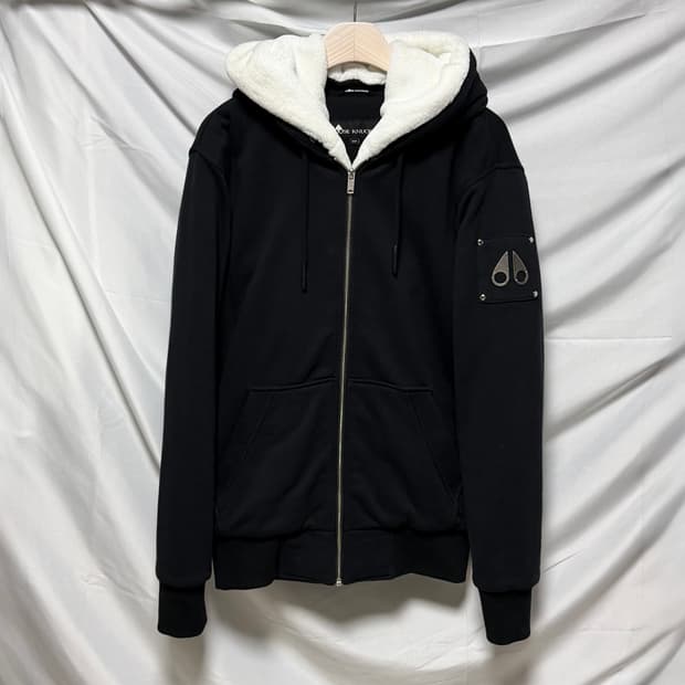 [S급/M] 무스너클 버니스웨터 은장 후드집업 블랙