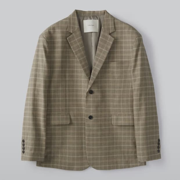겐트 체크 블레이저 자켓 (클래식 베이지)